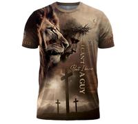 Manica Corta Personalized I Cant But I Know A Guy,Custom Religious,Christianty T-Shirt Uomo Casual Mezza Manica vestibilità Short Sleeve per Escursionismo Campeggio Running XXL