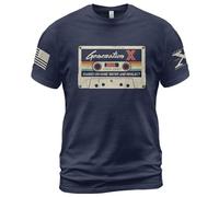 Manica Corta Raised On Hose Water And Neglect Gen X,Generation Crew Neck T-Shirt Comoda Mezza Manica Morbide T-Shirt Uomo per Campeggio Escursionismo Running M