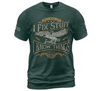 Manica Corta Thats What I Do I Fix Stuff,I Fix Stuff And Know Things Crew Neck T-Shirt Casual Mezza Manica Morbide Short Sleeve per Campeggio Running Escursionismo S
