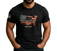 Manica Corta We The People, 250 Anniversary USA Crew Neck T-Shirt Comoda Short Sleeve Morbide T-Shirt Uomo per Campeggio Escursionismo Running L