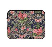 Manica del computer portatile stampata rosa floreale vintage