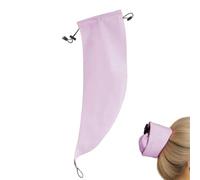 Manica lunga impermeabile per capelli, riutilizzabile, regolabile, per lavare la coda di cavallo, per donne, doccia, viaggi, piscina, spiaggia (viola, 1 pezzo)