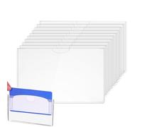 Manica protetta per protezione per la previdenza sociale, manica della carta di sicurezza sociale - Clear Waterproof PVC Credit Card Card Sleeve | Protezione da licenza slim multifunzionale per gli am