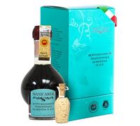 MANICARDI Aceto Balsamico Tradizionale di Modena DOP Affinato - Invecchiato 12 Anni - Perfetto per Snack, Pasta, Verdure, Condimenti per Insalata e Carne - Prodotto in Italia, da 100 ml