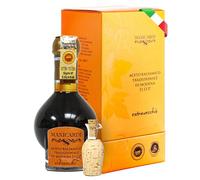 MANICARDI Aceto Balsamico Tradizionale di Modena DOP Extravecchio - Invecchiato 25 Anni Perfetto per Snack, Pasta, Verdure, Condimenti per Insalata e Carne - Prodotto in Italia, da 100 ml