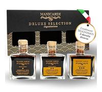 MANICARDI Set di 3 Condimenti all'Aceto Balsamico di Modena IGP - Selezionati con Tre Differenti Gradi di Densità - Prodotto in Italia, da 100 ml ciascuno