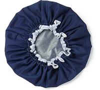 Manicare Cuffia da doccia di lusso, blu, taglia unica, impermeabile per la protezione dei capelli, elastica per una vestibilità aderente e ideale per tutte le acconciature, lavabile in lavatrice