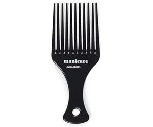 Manicare Pettine afro districante e styling professionale per capelli ricci, ondulati, crespi e afro, denti larghi, antistatico, riduce la rottura dei capelli