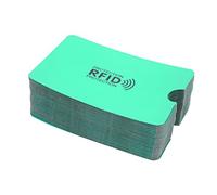 Maniche con sche anti -scansione 100 pezzi Fit schiera per protezione del furto anti magnetico Porta card portatili per carte di credito Carte d'identità Carte d'identità (Verde)