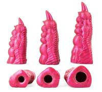 Maniche del dito Vibratore Accessori,Manica di masturbazione G-Spot Stimulatore Maniche del dito, Morbido massaggio in silicone Stimola Masturbatore Giocattoli sessuali adulti per le donne (Rosa,9cm)