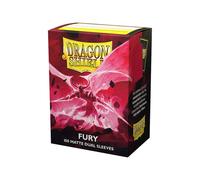 Maniche Di Carta Standard Dual Matte Fury Dragon Shield 100Ct TCG Protettori