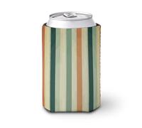 Maniche isolate riutilizzabili a righe retrò per tazze da caffè, divertenti e durevoli, in neoprene per bevande fredde e calde, porta bevande per caffè freddo