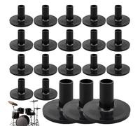 Maniche per batteria, maniche per batteria | 20 attacchi per tamburo | Manicotti corti per batteria da 1,5 pollici, di ricambio per batteria, manica per batteria per percussioni