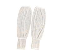 Maniche Per Braccia Maniche protettive in seta ghiacciata for le donne, con fiocco, vestibilità ampia, rinfrescanti for l'estate(White)