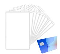 Maniche per carte commerciali, custodie per carte di credito, 10 carte di sicurezza sociale in PVC, impermeabili, trasparenti per donne e adolescenti