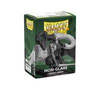 Maniche Per Carte Dragon Shield Opaco Antiriflesso Verde Foresta 100ct TCG