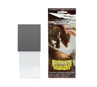 Dragon Shield AT-13223 Standard Size Sleeves 100pk-Smoke (15 Count), Sealable Smoke