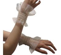 Maniche svasate false staccabili per maglione con cappuccio maniche decorative perle maniche svasate polso perline polsini polsini per bambini, Albicocca, Taglia unica