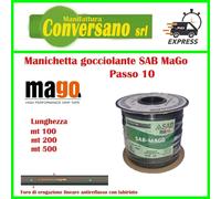 MANICHETTA GOCCIOLANTE SABMago con labirinto passo10 lunghezza 100-200-500 mtl