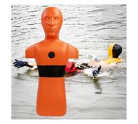 Manichini Portatili For Simulazione Acqua, Strumenti Didattici For La Prevenzione Annegamento, Modello Galleggiante In PE Con Riempimento/scarico Rapido(Orange)