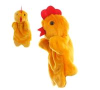 Manichino a mano di pollo, peluche, 27 cm, morbido e confortevole, design realistico, giocattolo interattivo per gioco genitore-figlio, educazione precoce, storie