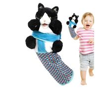 Manichino a mano per gatti, in peluche, morbido, gioco di combattimento, per allenamento a casa, viaggi, movimento quotidiano
