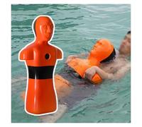 Manichino Addestramento Al Salvataggio In Acqua,modello Per Il Salvataggio In Piscina,strumento Esercitazioni Salvataggio,riempimento Drenaggio Rapido Acqua(Orange)