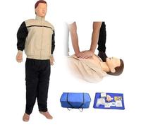 Manichino addestramento alla RCP per adulti a grandezza naturale, manichino a corpo intero per rianimazione cardiopolmonare, corpo intero 160 cm per addestramento scolastico ospedaliero A