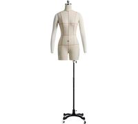Manichino Busto Manichino Manichino Corpo Manichini da Cucire Corpo Donna Taglie Forti, Base Rotolante in Metallo Staccabile(Style-4)