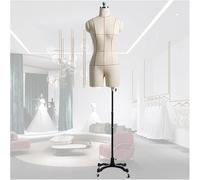 Manichino Busto Manichino Manichino Corpo Manichini da Cucire Corpo Donna Taglie Forti, Base Rotolante in Metallo Staccabile(Style-1)