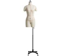 Manichino Busto Manichino Manichino Corpo Manichini da Cucire Corpo Donna Taglie Forti, Base Rotolante in Metallo Staccabile(Style-2)