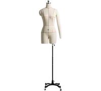 Manichino Busto Manichino Manichino Corpo Manichini da Cucire Corpo Donna Taglie Forti, Base Rotolante in Metallo Staccabile(Style-3)