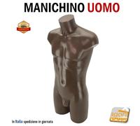 MANICHINO BUSTO TORSO UOMO DONNA MANICHINI NERO BIANCO BASE REGOLABILE X VETRINA