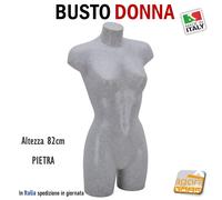 MANICHINO BUSTO TORSO UOMO DONNA MANICHINI NERO BIANCO BASE REGOLABILE X VETRINA