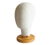 Manichino con parrucca in tela, testa, occhiali, sciarpe, toupet, cuffia,