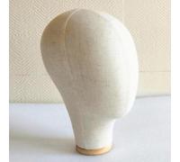 Manichino con parrucca in tela, testa, occhiali, sciarpe, toupet, cuffia,