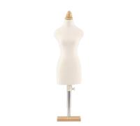 Manichino con spilli Completamente Scala 1:4 1:3 1:2 in Schiuma per Sartoria, manichino per Esposizione di Abiti da Tavolo Professionale Fe Torso Body (Colore: Bianco, Dimensioni: