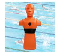 Manichino Da Addestramento For Il Salvataggio In Acqua, Manichino Da Bagnino In Plastica PE, Drenaggio Rapido Con Iniezione D'acqua, Alta Visibilità For Esercitazioni(Orange)