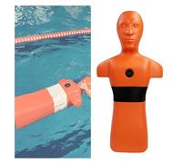 Manichino Da Addestramento For Il Salvataggio In Acqua, Resistente, Con 3 Porte For L'acqua For Iniezione/drenaggio Rapidi, Adatto For Esercitazioni Di Gare Di Salvataggio(Orange)
