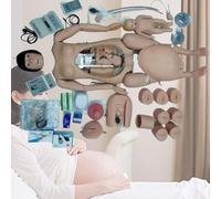 Manichino da allenamento per sanguinamento pesante, modello di infermieristica ostetrica di emergenza per la cura post-partum, kit di simulazione di nascita per abilità di cura del paziente
