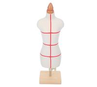 Manichino da Mini da Cucito Donna 1/3, Altezza Regolabile | Pu, Cotone Elasticizzato e Legno, Base Stabile, per Scuola, Casa e Progetti Creativi di Sartoria
