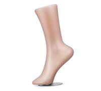 Manichino da Piede in Plastica, Modello Magnetico 1 Pezzo per Calze | Finitura Liscia Color Kaki, Base Magnetica Stabile, per Fotografia e Vetrine, Uso