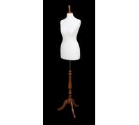 Manichino Da Sarta Femminile DELUXE Taglia 8 Bianco Con Supporto ROSE