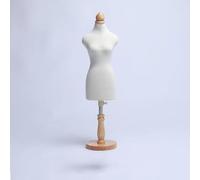 Manichino da sarta Mini Femminile, Espositore da Tavolo for manichino con Base in Legno, Modello for la Realizzazione di Modelli di Cucito(Round,45659)