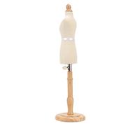 Manichino da Sarto Femminile con Base in Legno, Manichino da Cucito Robusto per Modelli di Drappeggio - Manichino da Sarto Facile da Spostare per Designer, Materiale in Legno di
