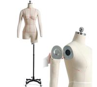 Manichino da Sartoria Manichino Sartoriale Busto Donna, Rotabile 360° Regolabile Manichini Busti Sartoriali, Manichini Donna Negozio Abbigliamento per Abbigliame,WITHarms-XXXL92