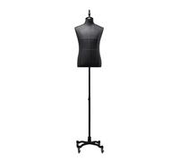 Manichino da uomo di grandi dimensioni, torso con base universale, modello in metallo ad altezza regolabile, manichino da vetrina per abbigliamento da uomo(A)