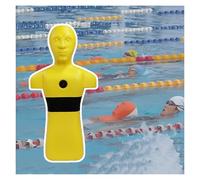 Manichino Di Salvataggio For Piscina/spiaggia E Fiume For Addestramento Esercitazioni Antincendio, Con Tre Fori Iniezione Dell'acqua Scarico Rapido(Yellow)