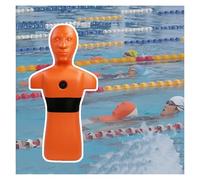 Manichino Di Salvataggio For Piscina/spiaggia E Fiume For Addestramento Esercitazioni Antincendio, Con Tre Fori Iniezione Dell'acqua Scarico Rapido(Orange)