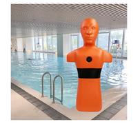 Manichino Di Salvataggio For Piscina/spiaggia E Fiume, Realistico For Addestramento Antincendio Con Tre Fori For L'iniezione D'acqua For Gare In Acqua(Orange)